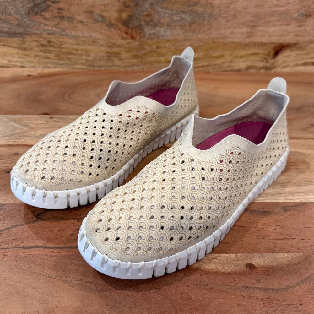 Ilse Jacobsen | US 8.5-9 | Women's Tulip 139 Slip-On Stretch Comfort Shoes Beige